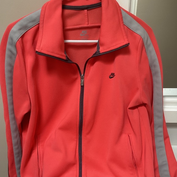 Nike Jackets & Blazers - XL coral Nike zip up jacket
